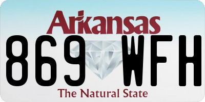 AR license plate 869WFH