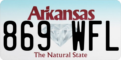 AR license plate 869WFL