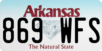 AR license plate 869WFS