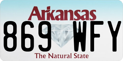 AR license plate 869WFY