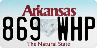 AR license plate 869WHP