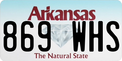 AR license plate 869WHS