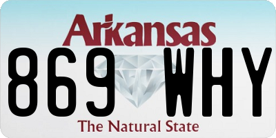 AR license plate 869WHY