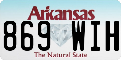 AR license plate 869WIH