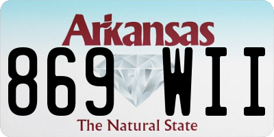AR license plate 869WII