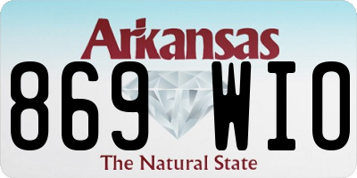 AR license plate 869WIO
