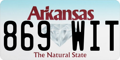 AR license plate 869WIT