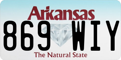 AR license plate 869WIY