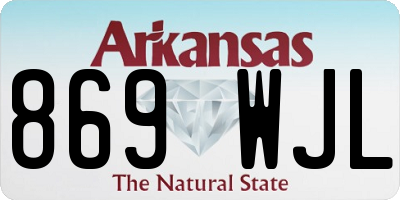 AR license plate 869WJL