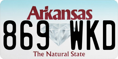 AR license plate 869WKD