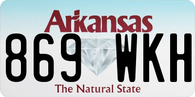 AR license plate 869WKH