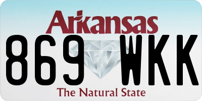 AR license plate 869WKK