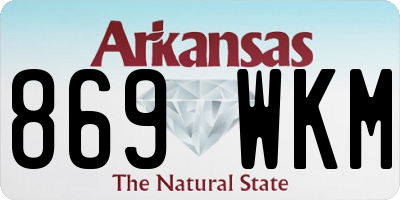 AR license plate 869WKM