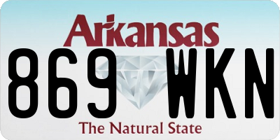 AR license plate 869WKN