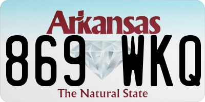 AR license plate 869WKQ