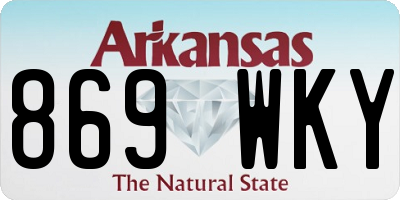 AR license plate 869WKY