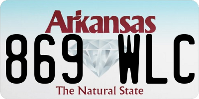AR license plate 869WLC