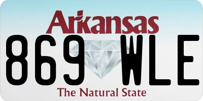 AR license plate 869WLE