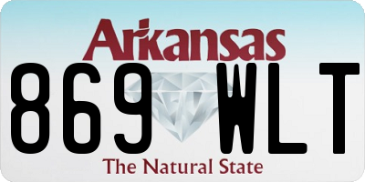 AR license plate 869WLT