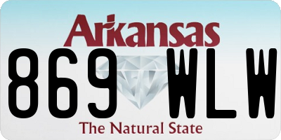 AR license plate 869WLW