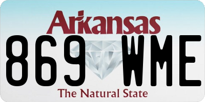 AR license plate 869WME