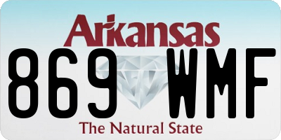 AR license plate 869WMF