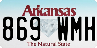 AR license plate 869WMH