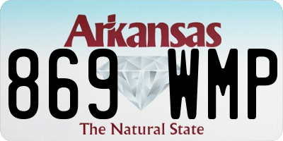 AR license plate 869WMP