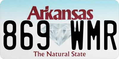 AR license plate 869WMR