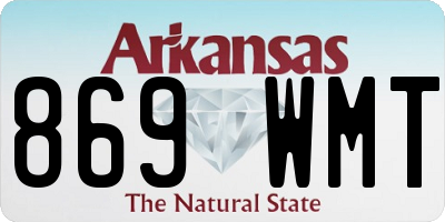 AR license plate 869WMT