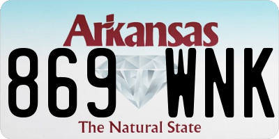 AR license plate 869WNK