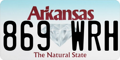 AR license plate 869WRH