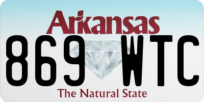 AR license plate 869WTC