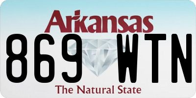 AR license plate 869WTN