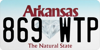 AR license plate 869WTP