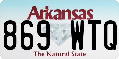 AR license plate 869WTQ