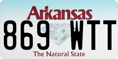 AR license plate 869WTT