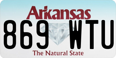 AR license plate 869WTU