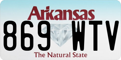 AR license plate 869WTV