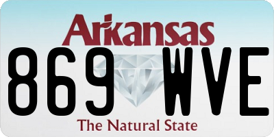 AR license plate 869WVE
