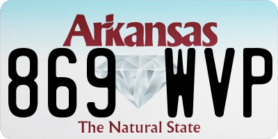 AR license plate 869WVP