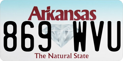 AR license plate 869WVU