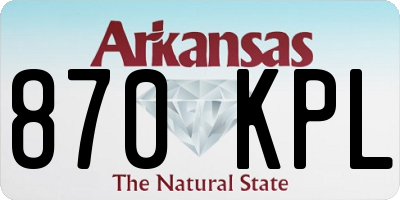 AR license plate 870KPL