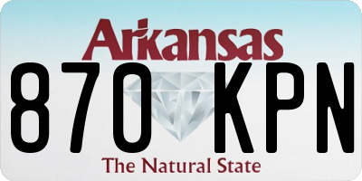 AR license plate 870KPN