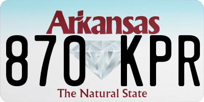 AR license plate 870KPR