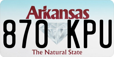 AR license plate 870KPU