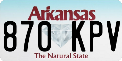 AR license plate 870KPV