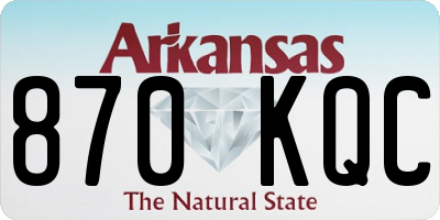 AR license plate 870KQC