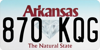 AR license plate 870KQG