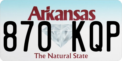 AR license plate 870KQP